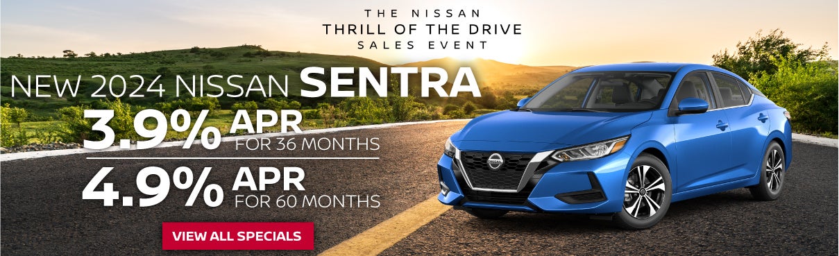 New 2024 Nissan Sentra 4.9% APR for 60 months