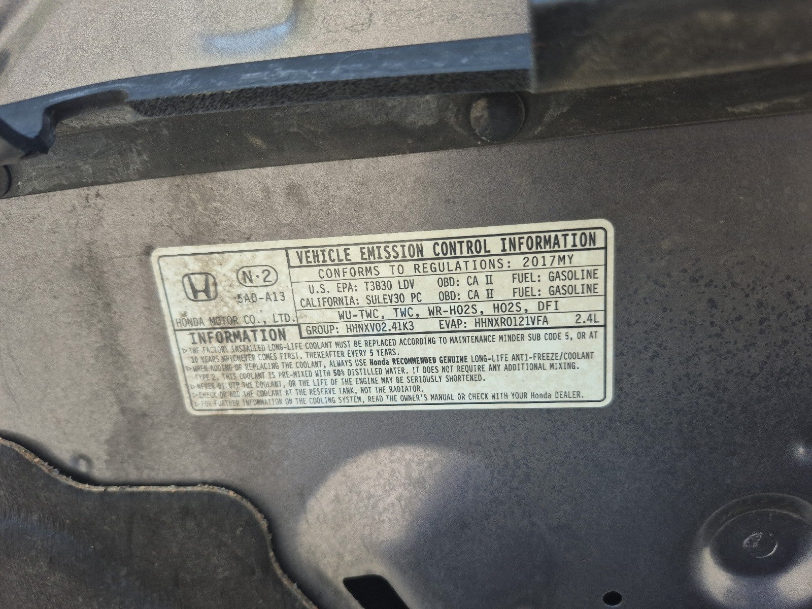 2017 Honda Accord Sedan EX