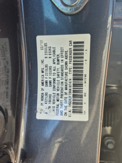 2017 Honda Accord Sedan EX