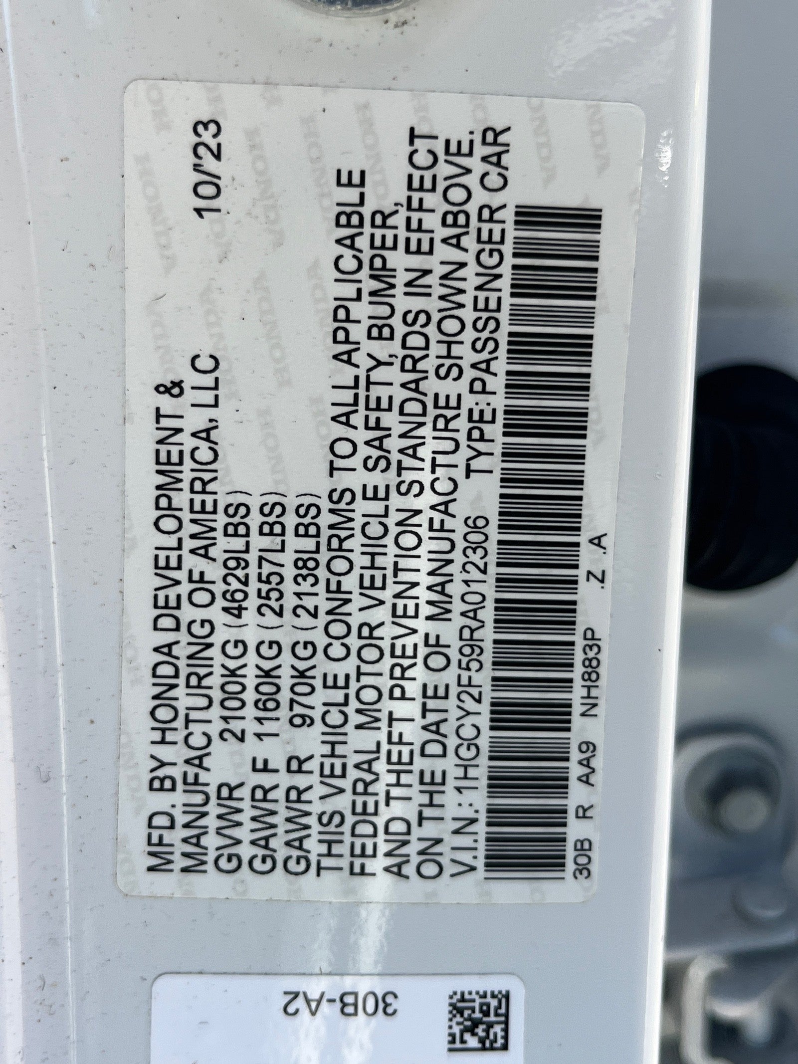 2024 Honda Accord Hybrid Sport
