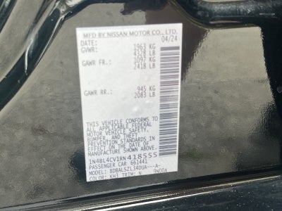2024 Nissan Altima 2.5 SR