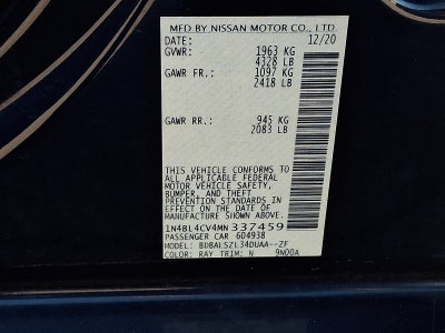 2021 Nissan Altima 2.5 SR