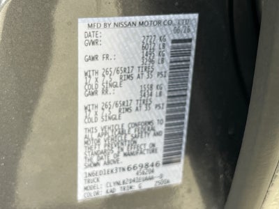 2026 Nissan Frontier SV