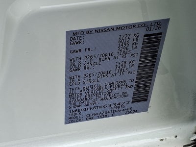 2026 Nissan Frontier Crew Cab S