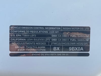 2026 Nissan Frontier Crew Cab SV