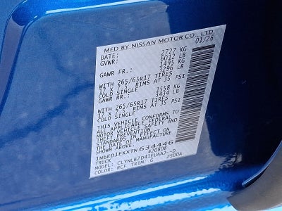 2026 Nissan Frontier Crew Cab SV