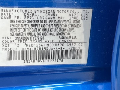 2026 Nissan Sentra SR