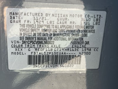 2021 Nissan Kicks SV