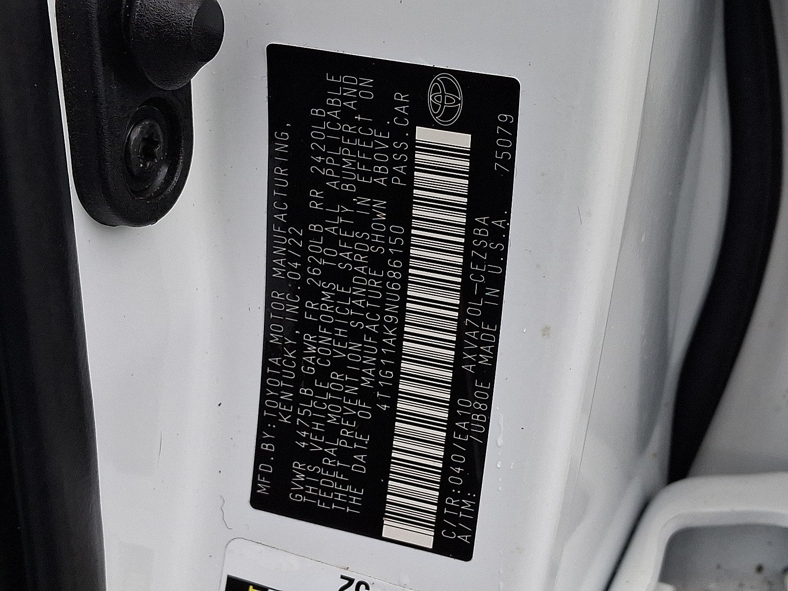 2022 Toyota Camry SE