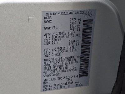 2023 Nissan Pathfinder SV