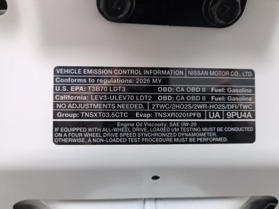 2026 Nissan Pathfinder Platinum