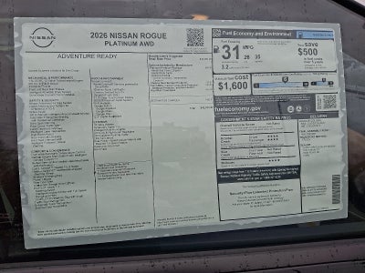 2026 Nissan Rogue Platinum