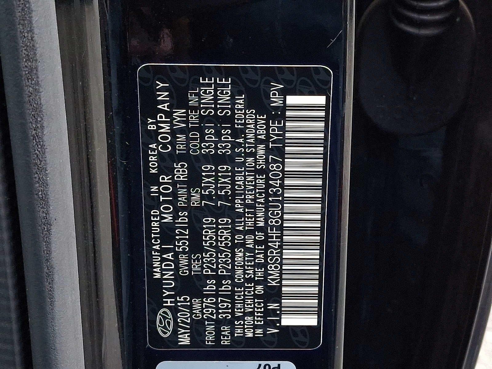 2016 Hyundai Santa Fe Limited