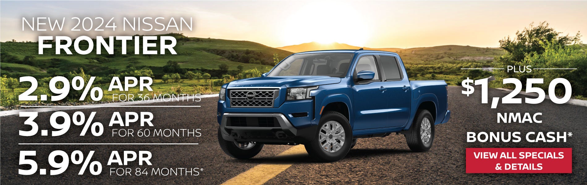 New 2024 Nissan Frontier 5.9% APR for 84 months