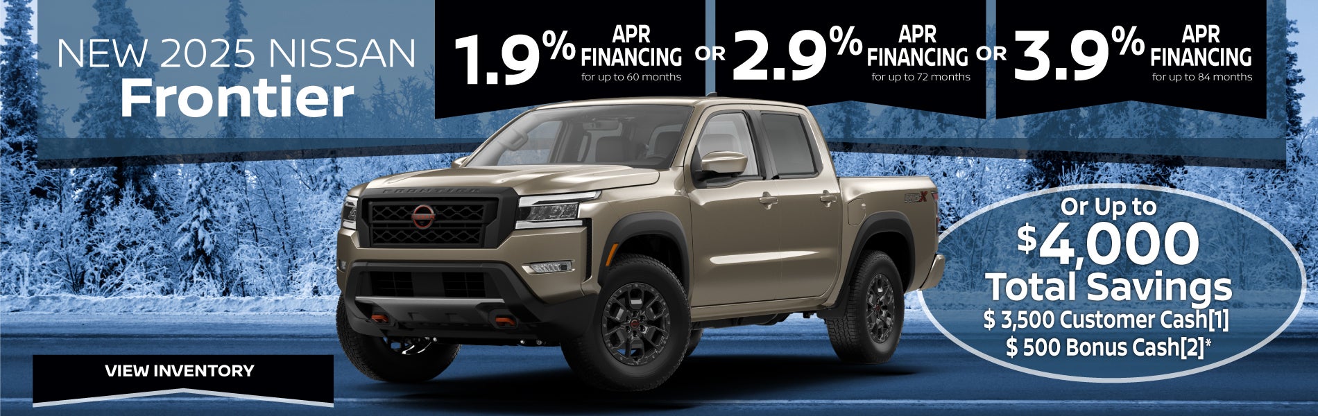 New 2025 Nissan Frontier Offer