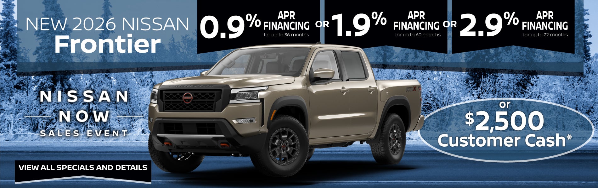 New 2026 Nissan Frontier Offer