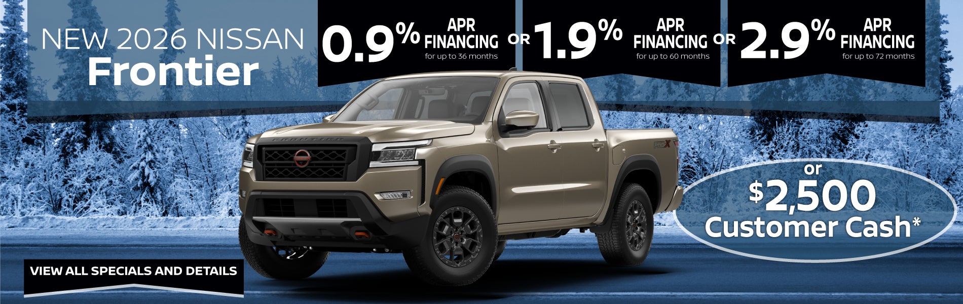 New 2026 Nissan Frontier Offer