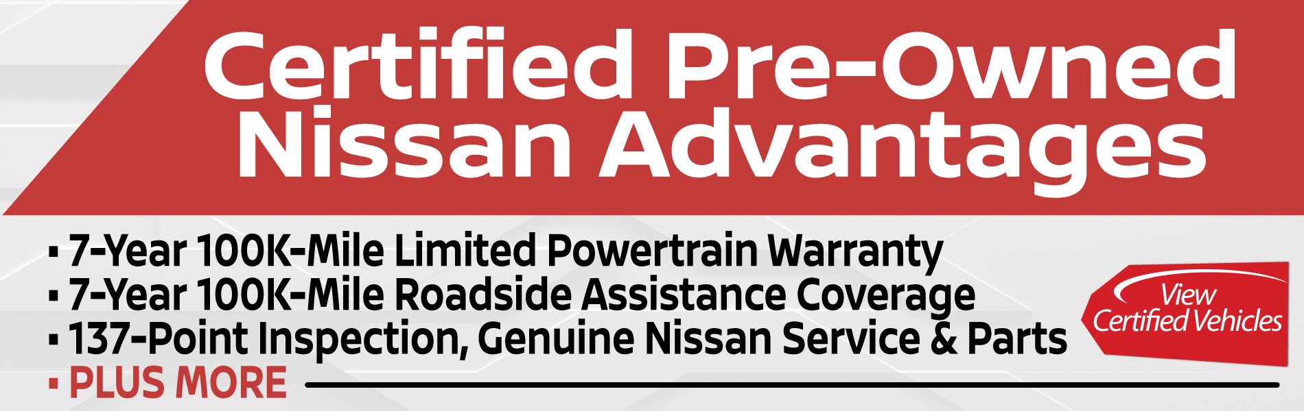 Nissan Certified Used Car Advantages