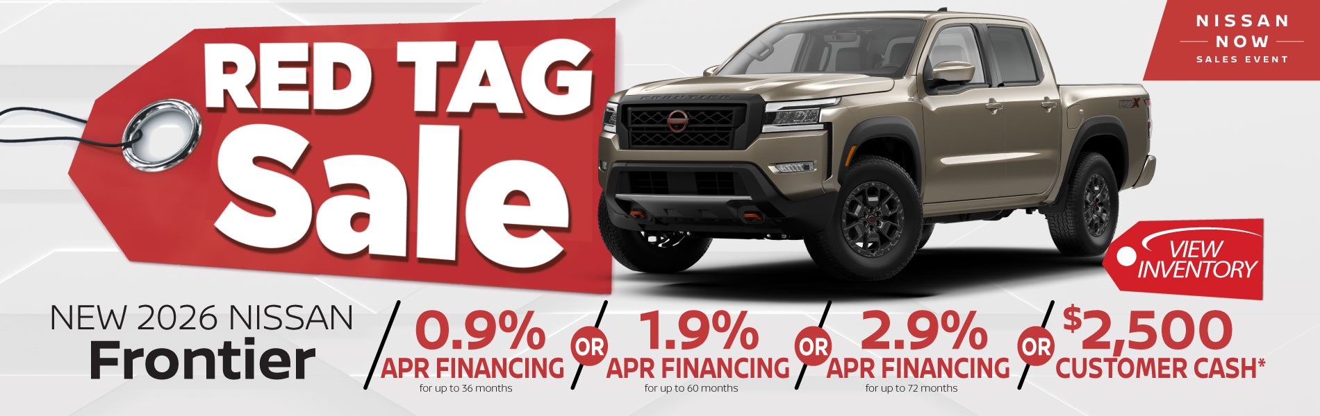 New 2026 Nissan Frontier Offer