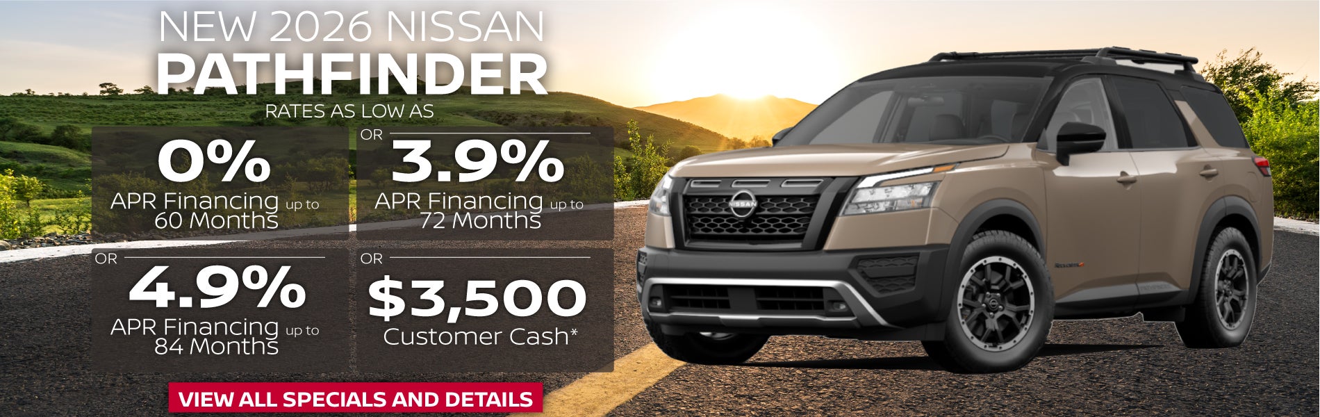 New 2026 Nissan Pathfinder Offer