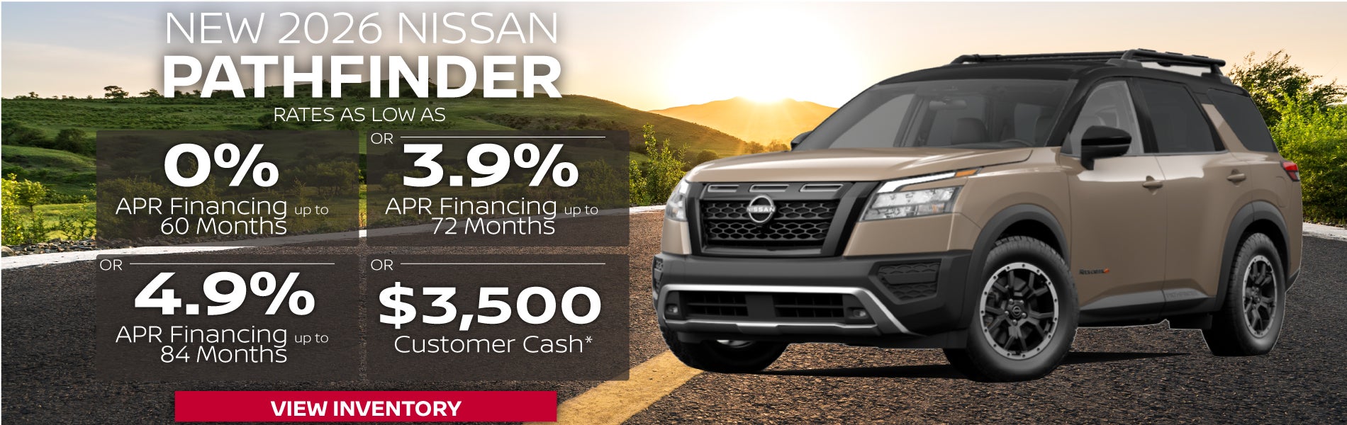 New 2026 Nissan Pathfinder Offer