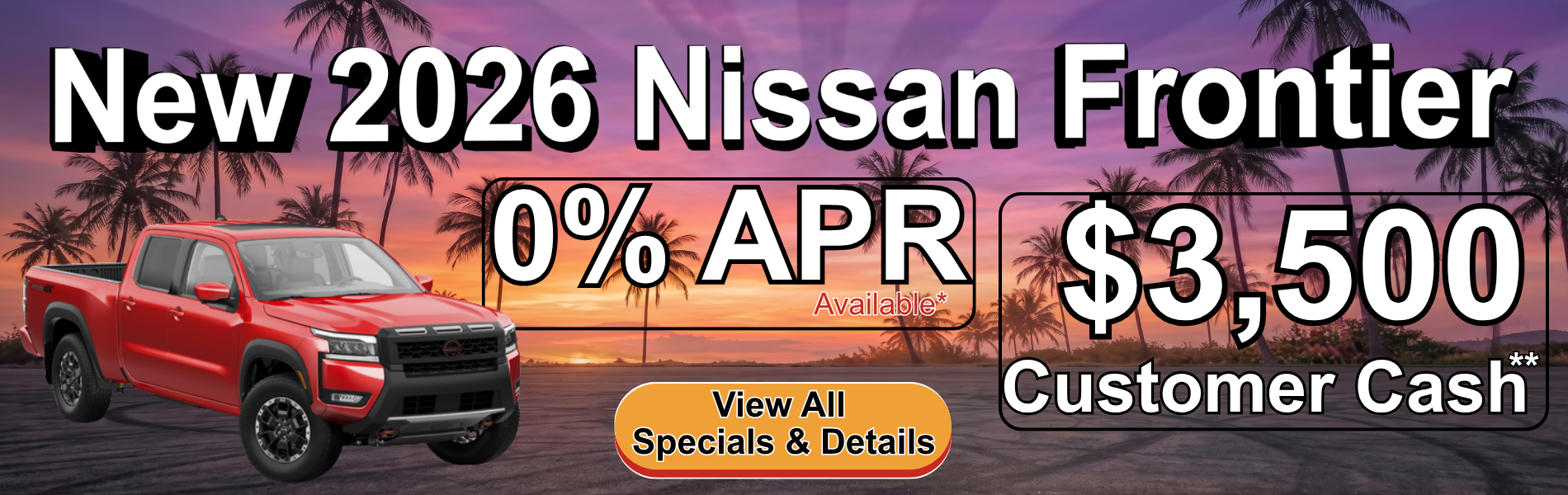 New 2026 Nissan Frontier Special