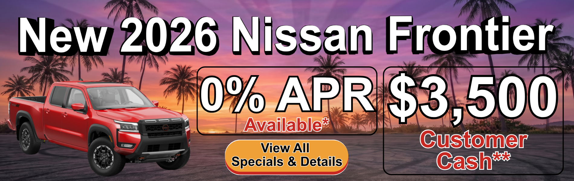 New 2026 Nissan Frontier Special