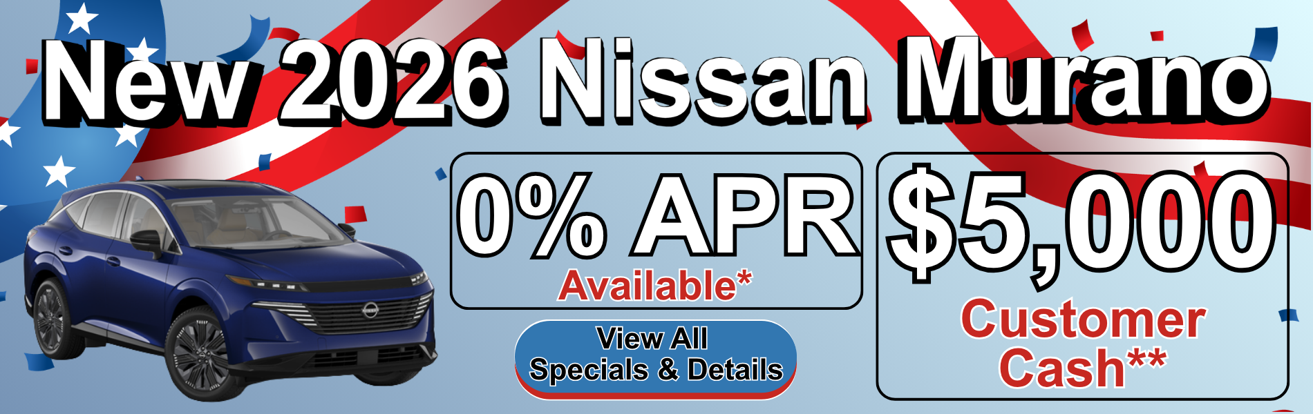New 2026 Nissan Murano Special