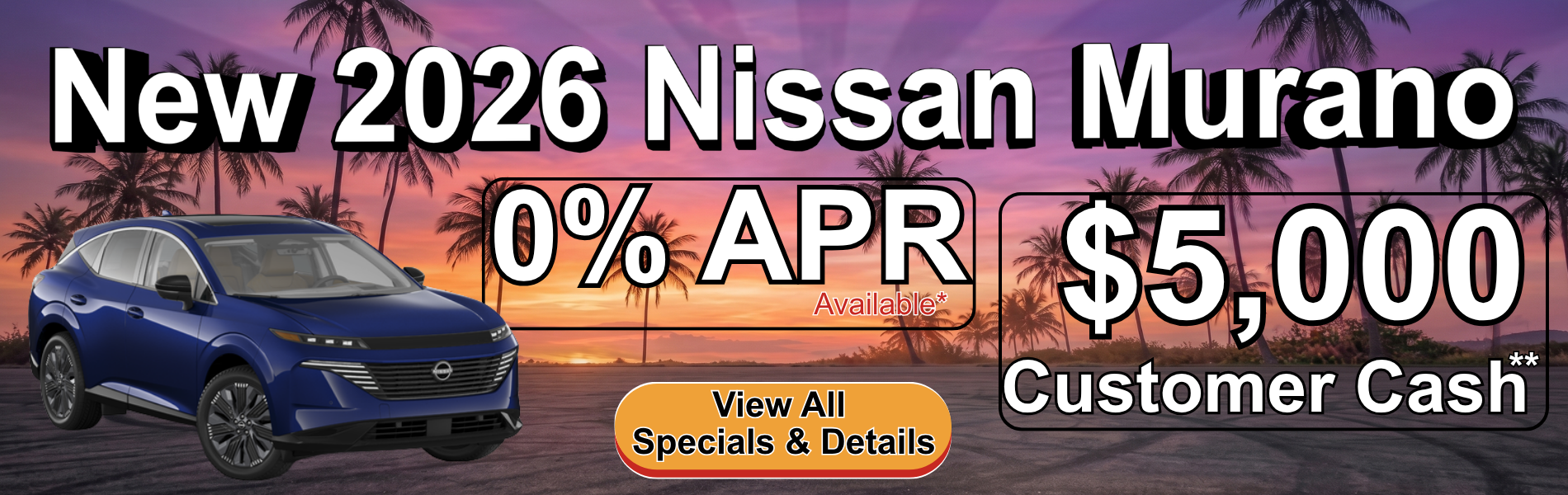 New 2026 Nissan Murano Special
