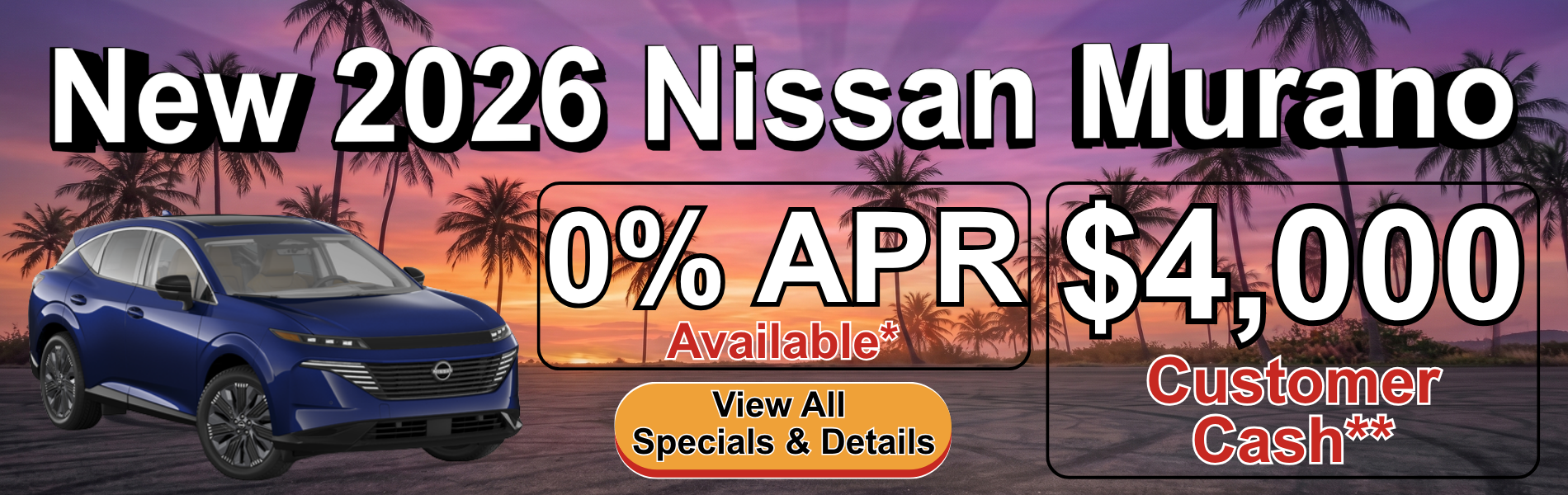 New 2026 Nissan Murano Special