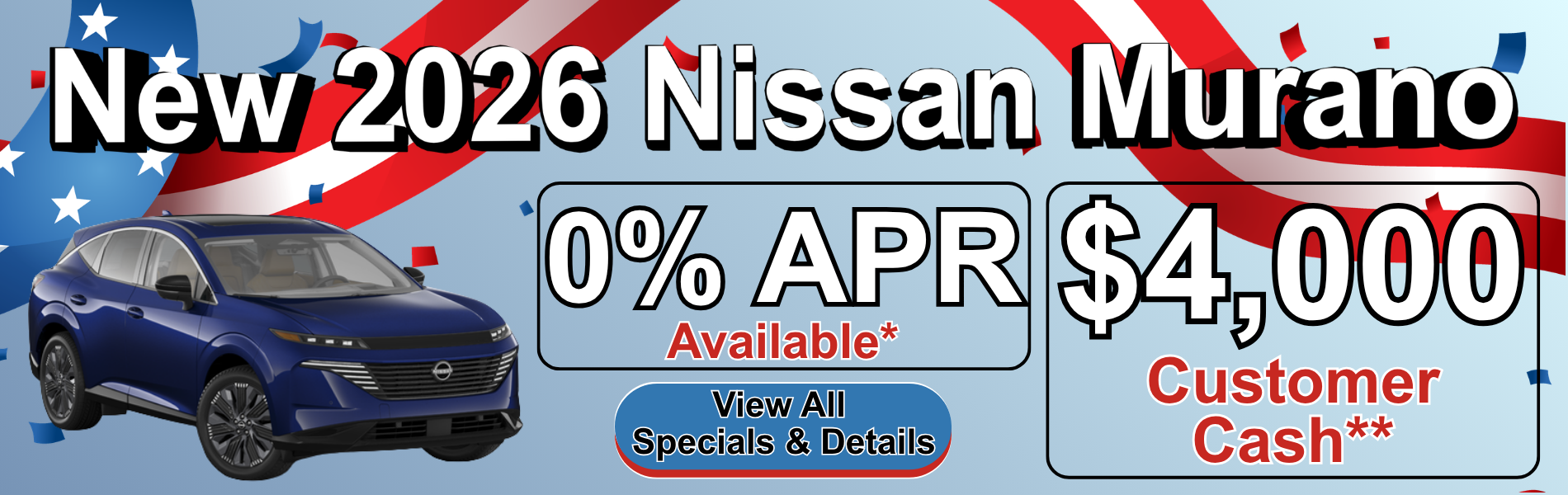 New 2026 Nissan Murano Special