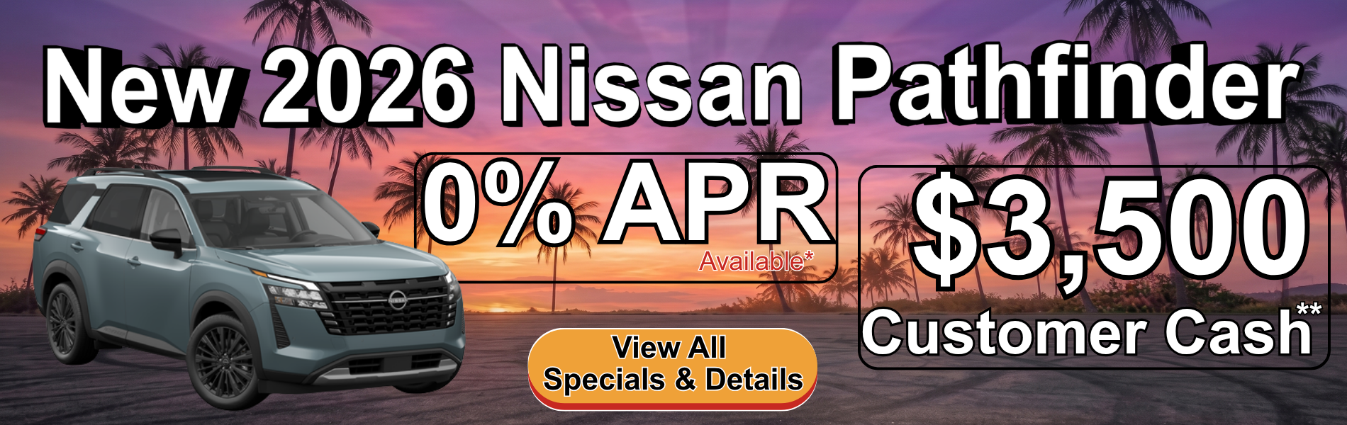 New 2026 Nissan Pathfinder Special