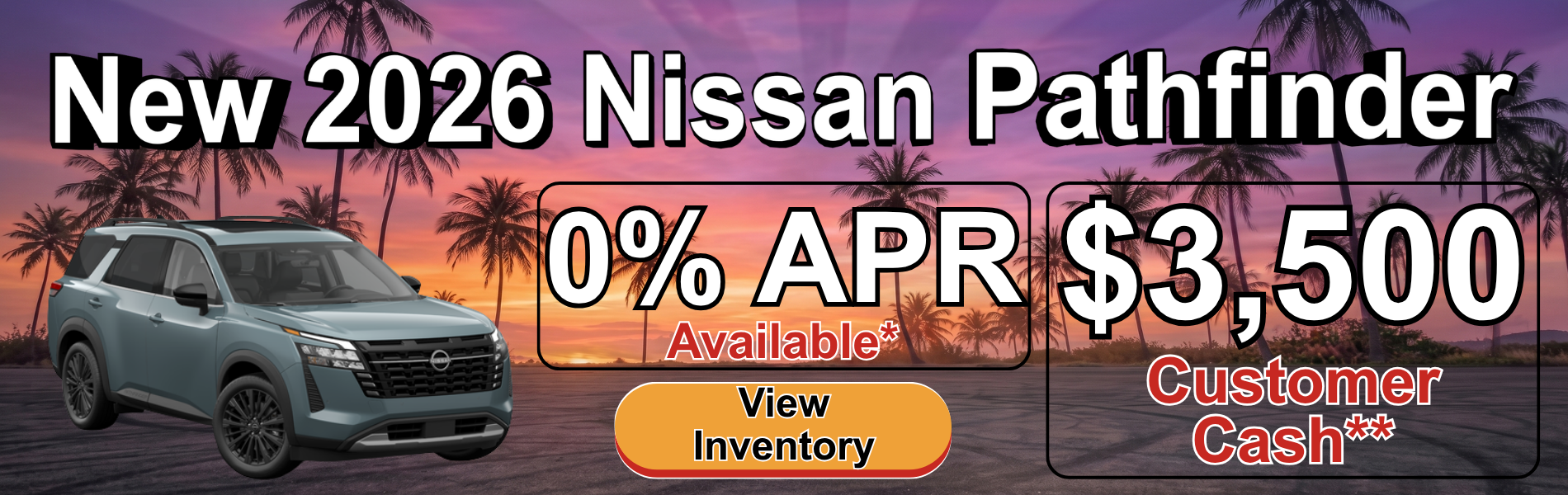 New 2026 Nissan Pathfinder Offer
