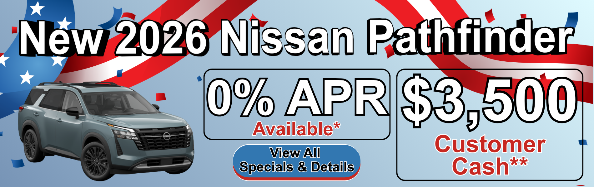 New 2026 Nissan Pathfinder Special