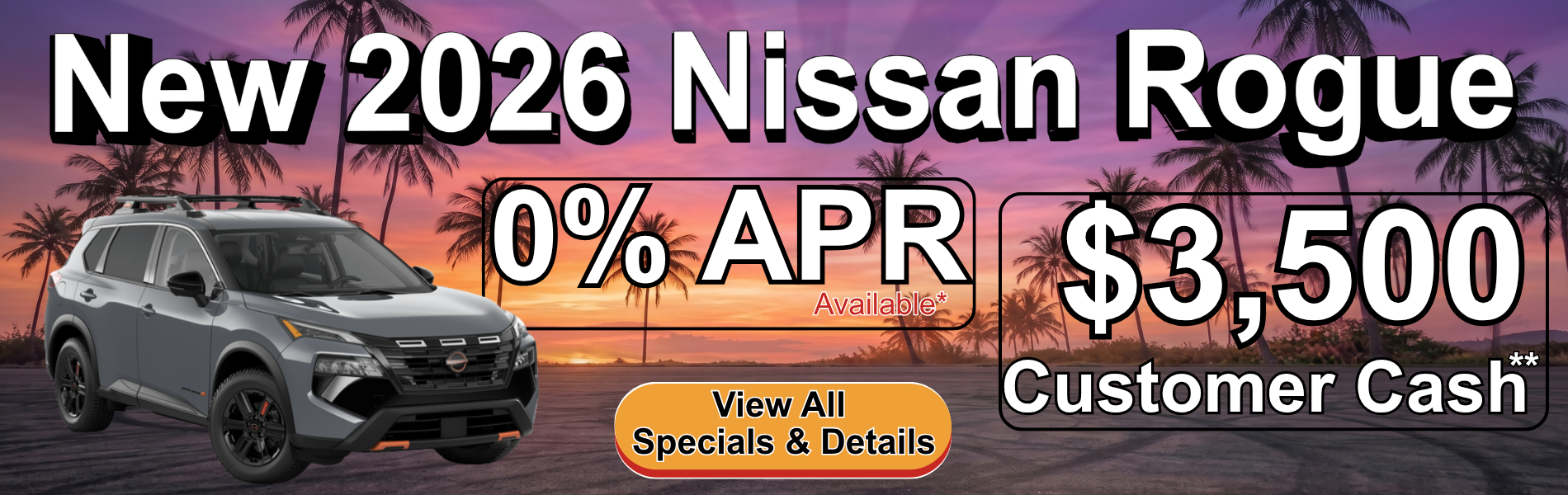 New 2026 Nissan Rogue Special