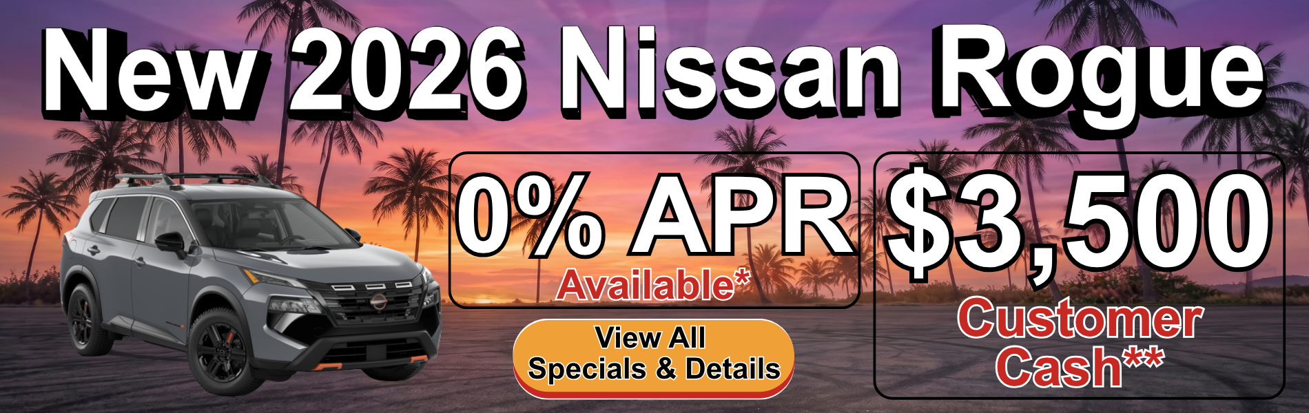 New 2026 Nissan Rogue Special