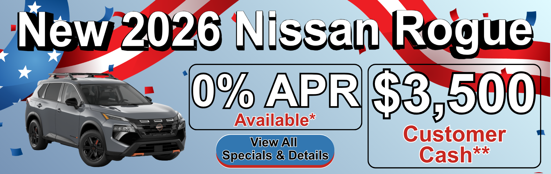 New 2026 Nissan Rogue Special