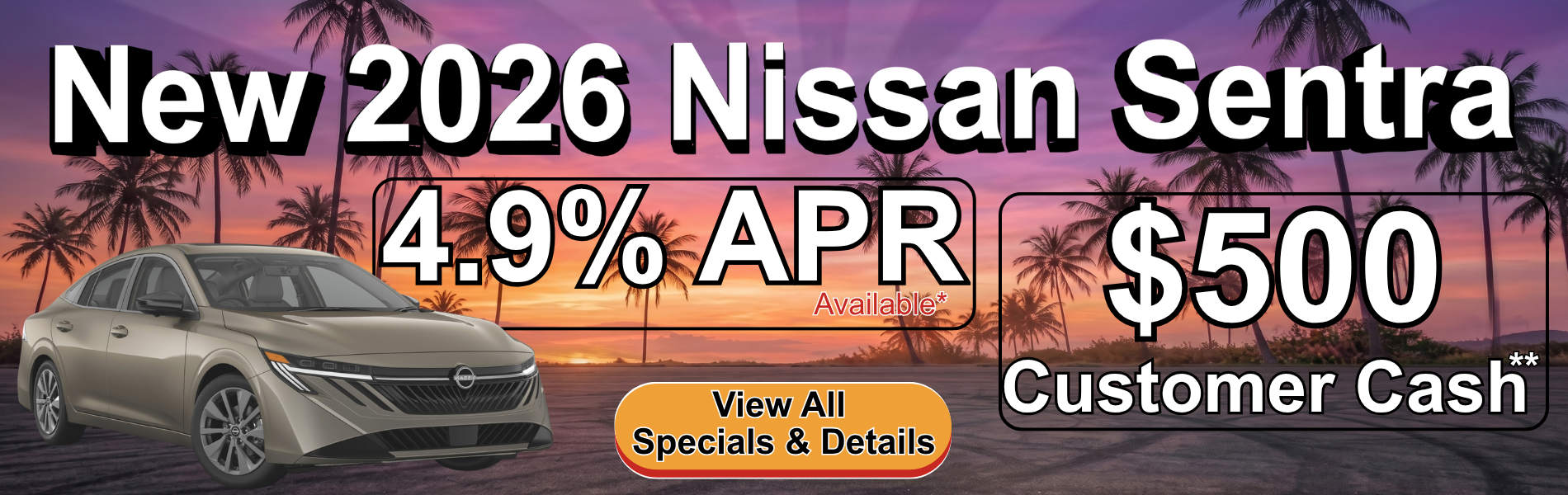 New 2026 Nissan Sentra Special