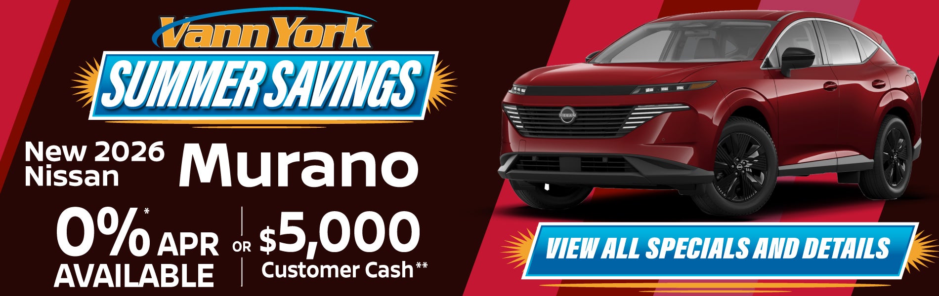 New 2026 Nissan Murano Special