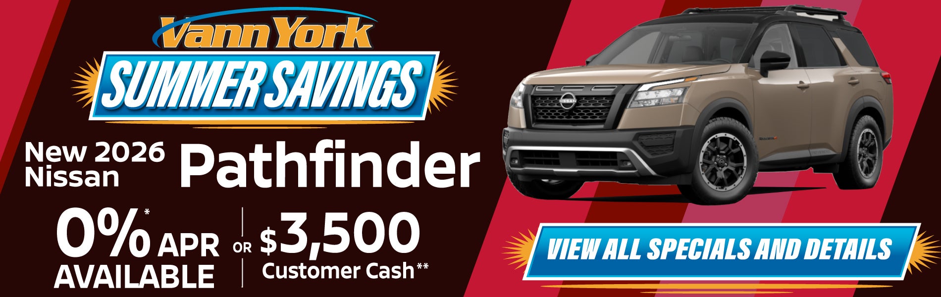 New 2026 Nissan Pathfinder Special