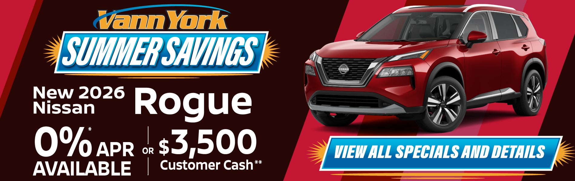 New 2026 Nissan Rogue Special