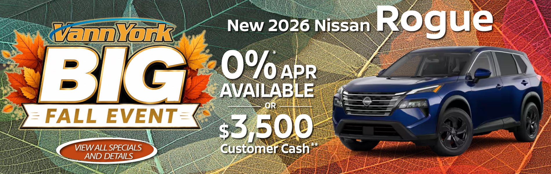 New 2026 Nissan Rogue Special
