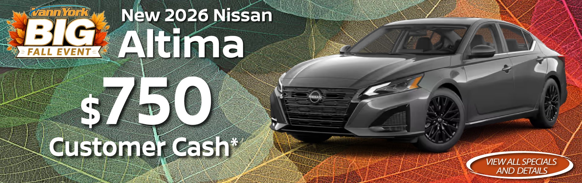 New 2026 Nissan Altima Special