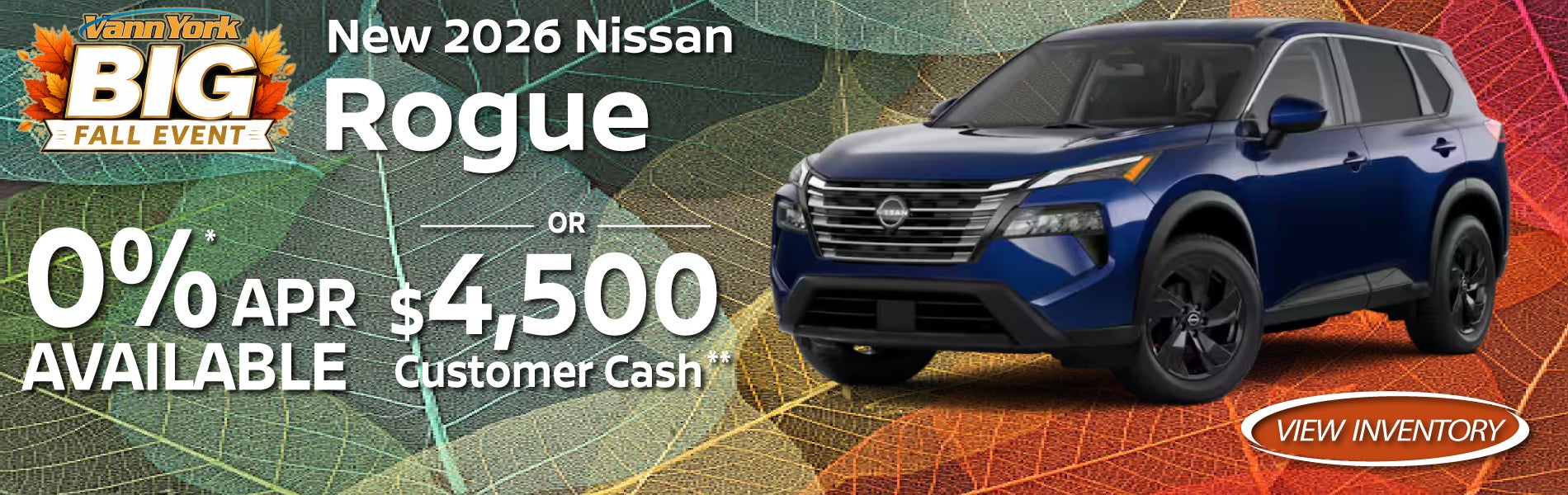 New 2026 Nissan Rogue Special