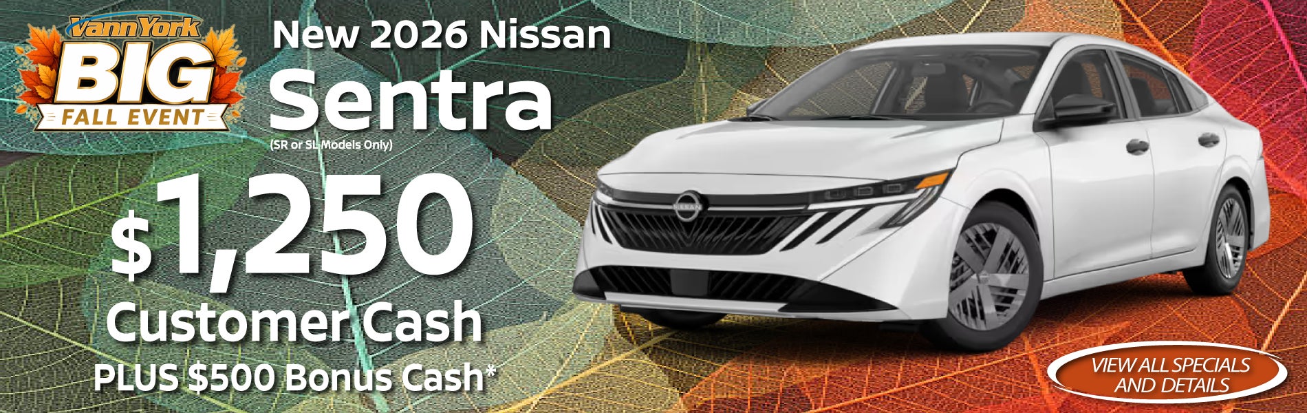 New 2026 Nissan Sentra Special