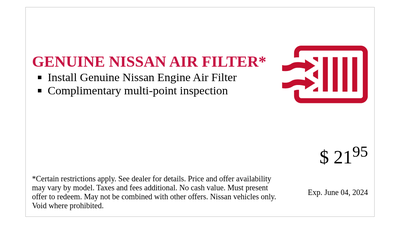 Genuine Nissan Air Filter